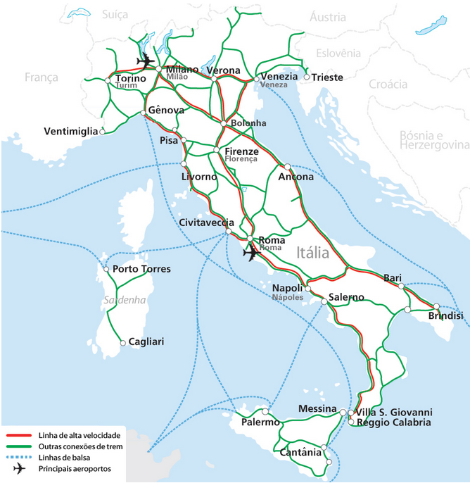 Trens na italia